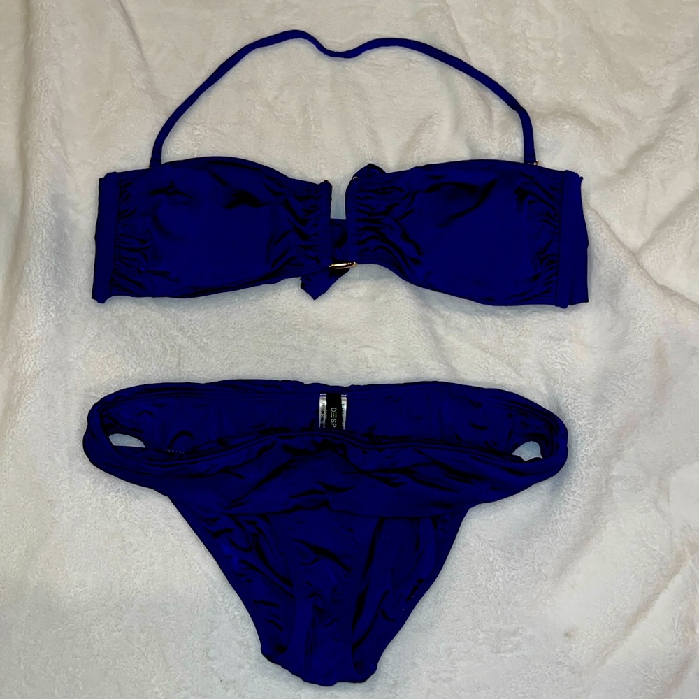 A beautiful dark blue/navy Despi bikini set.